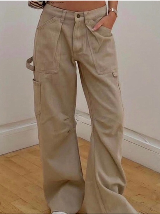 Lioness Pants - Lioness Miami vice relaxed Leg Utility Trousers in tan